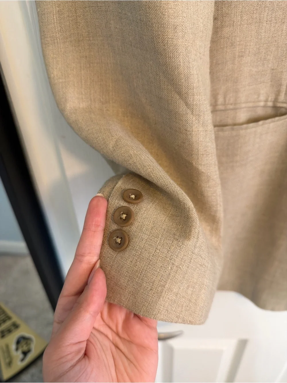 Men's Classic Tan Blazer - Lightweight Tailored Jacket